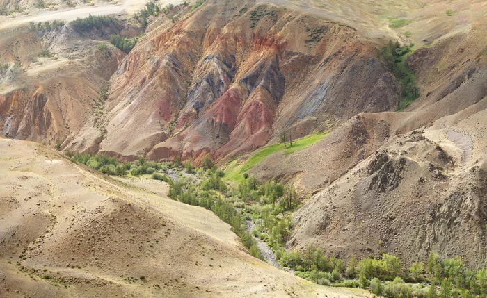 Son, here is the sea. - Where? - My, Altai Mountains, The photo, Kyzyl-Chin