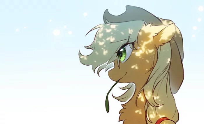 Green Eyes - My little pony, Applejack, Swaybat