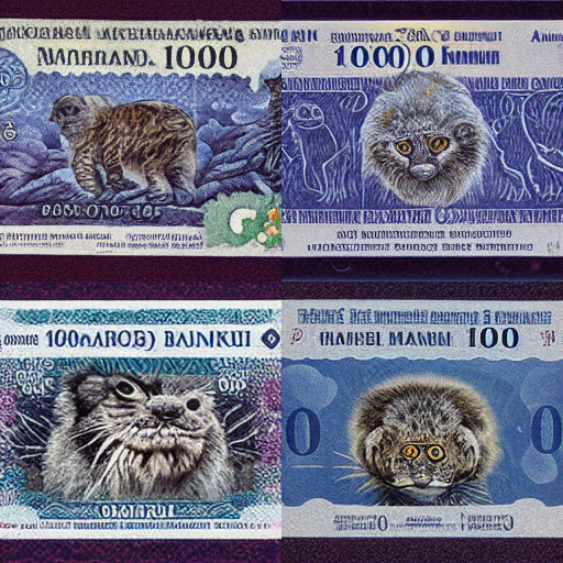 MidJourney: 1000 rubles with manul - My, Artificial Intelligence, Midjourney, Нейронные сети, Computer graphics, Pallas' cat, Discord