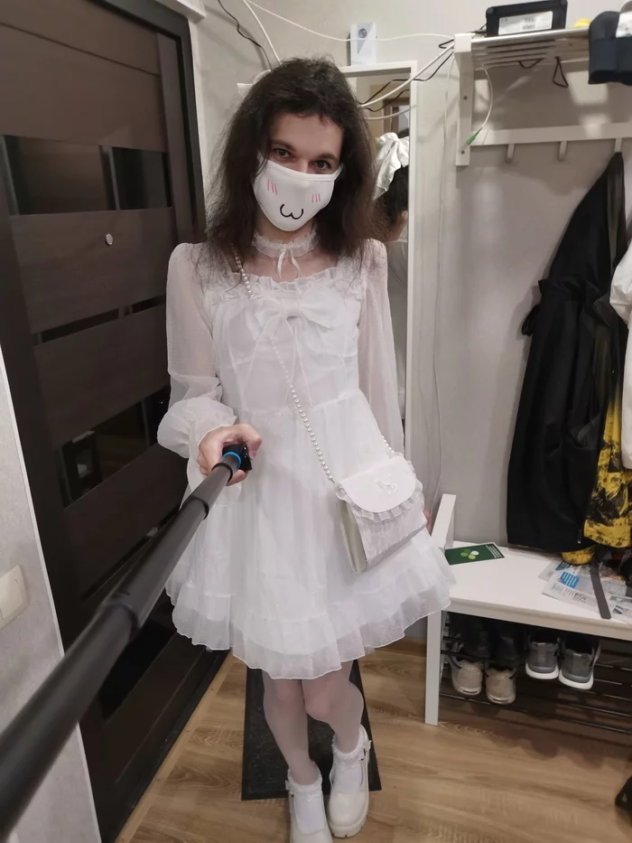 white dress :3 - My, Its a trap!, Trap IRL, Trap my, Nbvehtrap, Femboy, Longpost