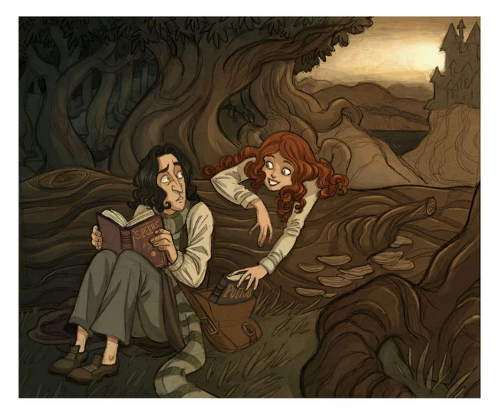 Severus and Lily - Art, Severus Snape, Severus and Lily, Lily Potter, Landscape