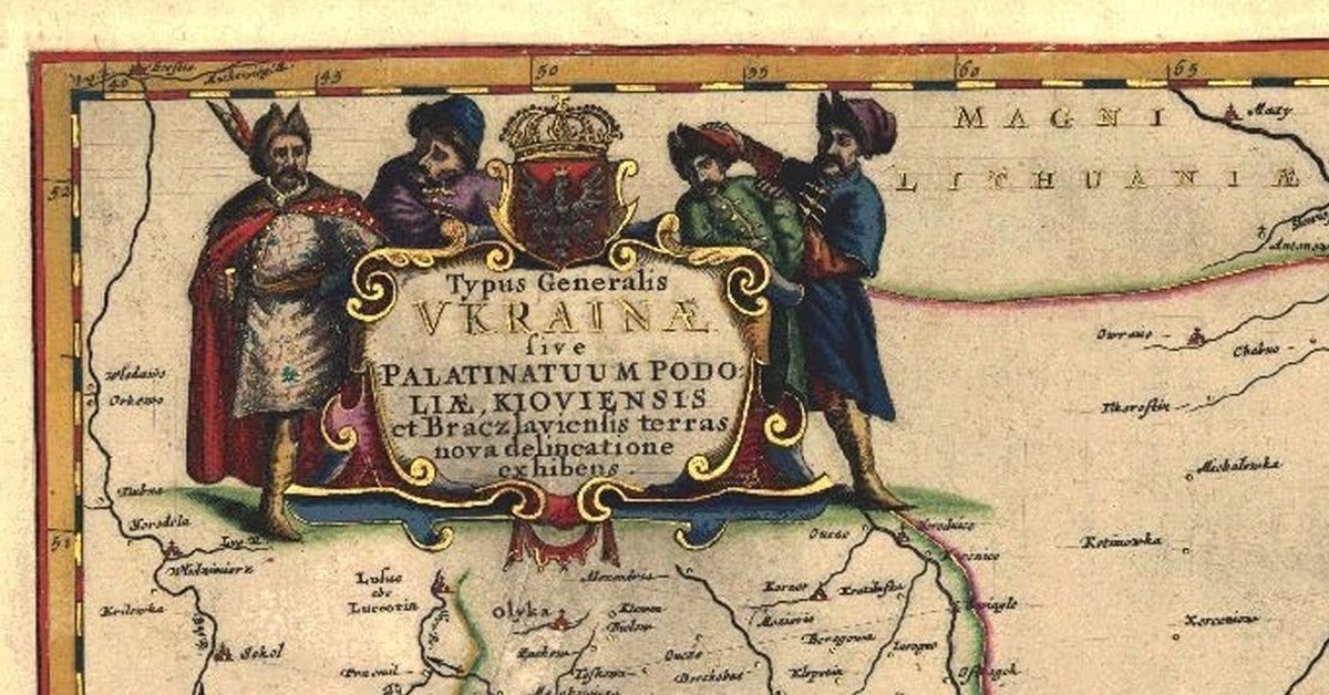 Карта гийома боплана 1648