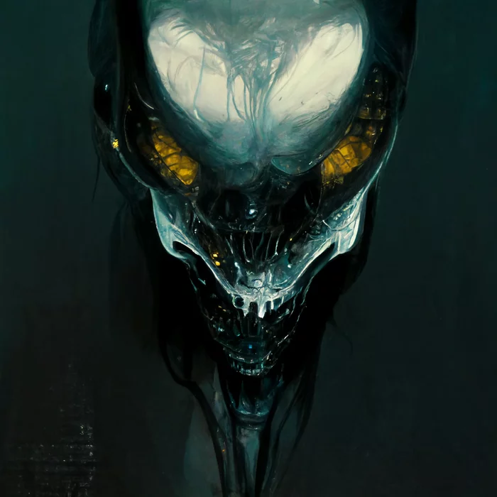 Aliens-Themed Midjourney Fantasies - Xenomorph - Alien movie, Xenomorph, Нейронные сети, Midjourney, Longpost