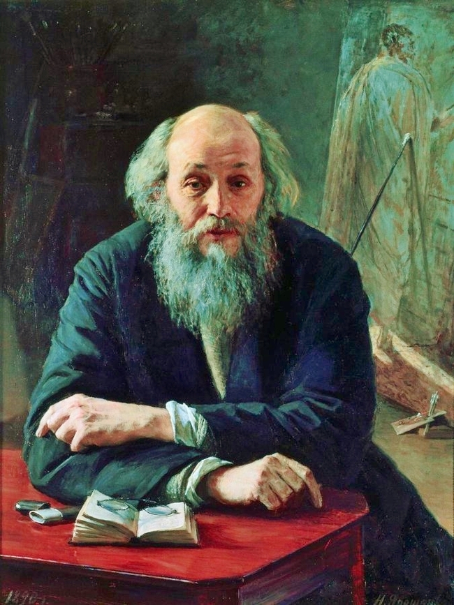 General of Russian painting - My, Story, Museum, Painting, Art, Artist, Picture with illumination, Longpost