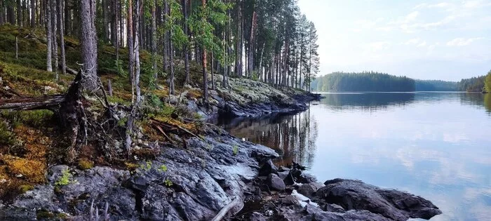 Ответ на пост «Ночь на озере Вуориярви» - Моё, Пейзаж, Путешествие по России, Карелия, Озеро, Ответ на пост, Фотография