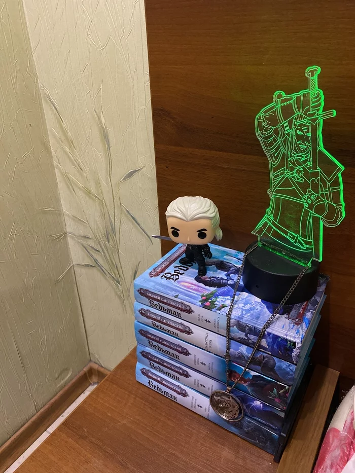 My altar dedicated to the witcher - My, Witcher, Toys, Funko POP, Books