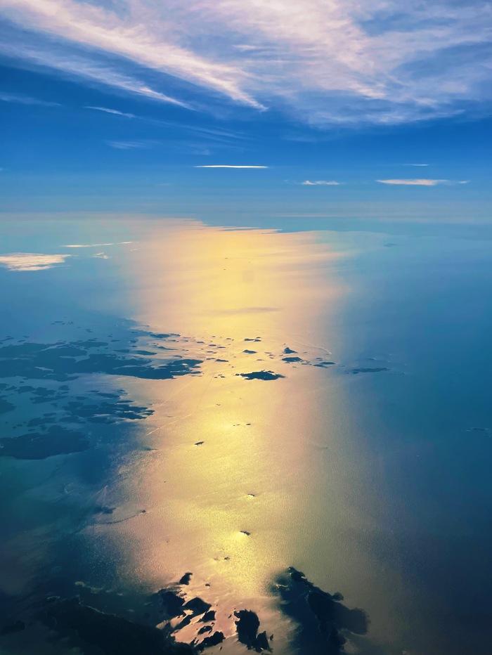Aircraft views - Landscape, Sky, Finland, Sea, Baltic Sea, Airplane, Longpost, Clouds