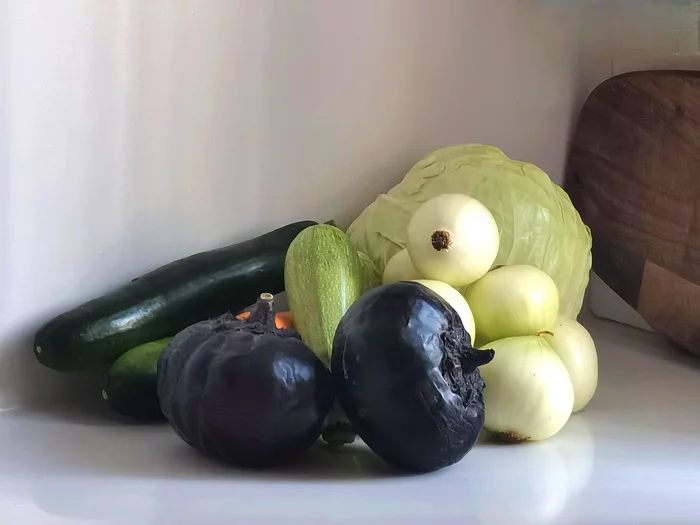 From the heat. are cooling down - My, Vegetables, Mobile photography, Still life