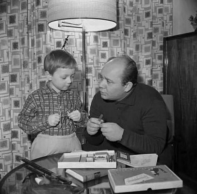 Evgeny Leonov with his only son Andrey - Actors and actresses, Black and white photo, Evgeny Leonov, Parents and children, Andrey Leonov, Memory, the USSR, History of the USSR