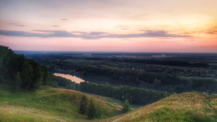 Bald Mountain, evening - My, Travels, Tourism, Туристы, Sunset, Beautiful view, beauty, Nature, wildlife, Evening, The photo, Gorokhovets, Vladimir region