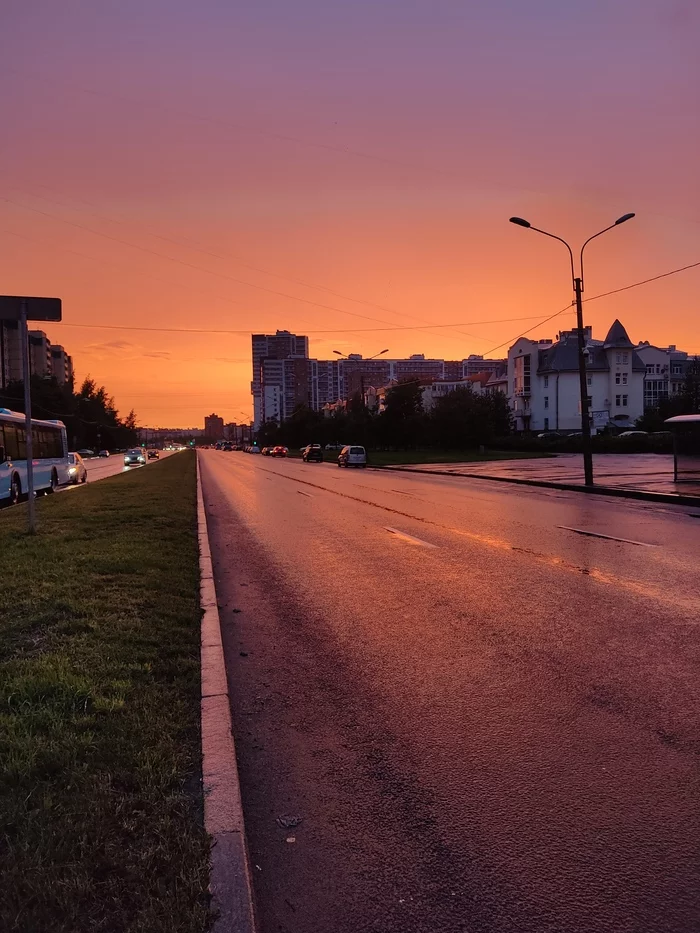 Today in St. Petersburg after the rain - My, The photo, Saint Petersburg, Evening, No filters
