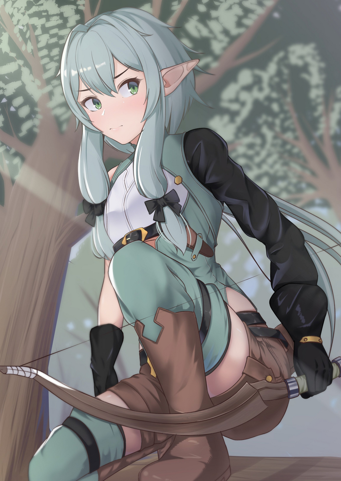 High Elf archer Anime Art, , High Elf archer, Goblin Slayer