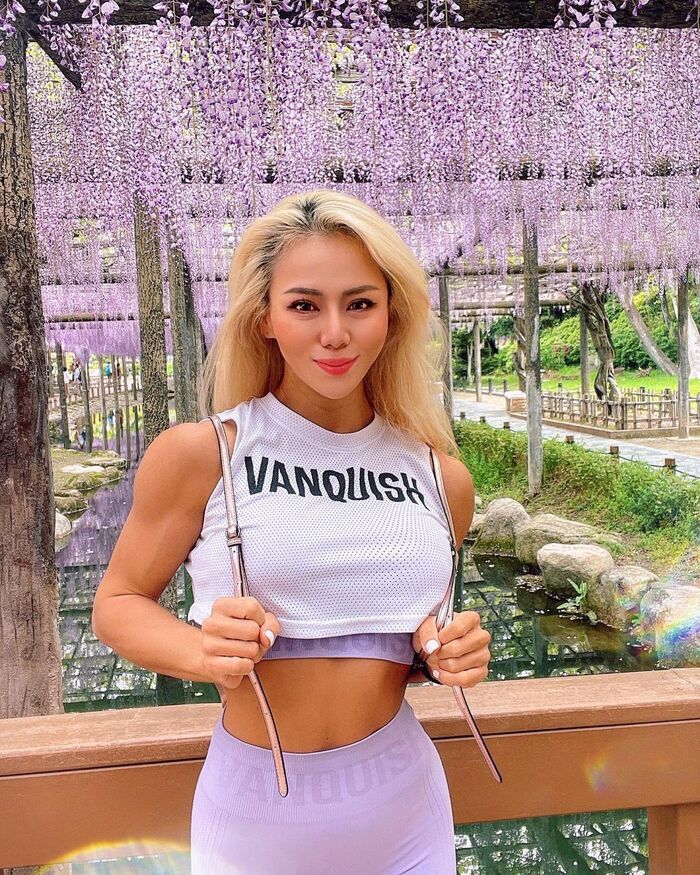 Miharu Kurachi - Sports girls, Asian, Japanese, Fitonyashka, Fitness, Fitness Bikini, Strong girl, Press, Girls, Video, Soundless, Vertical video, Longpost, Miharu Kurachi