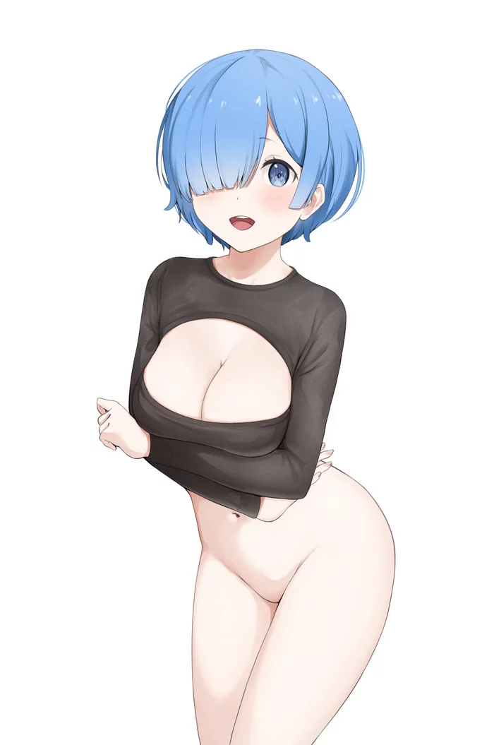 Rem - NSFW, Anime Art, Аниме, Rem (Re:Zero Kara), Re:Zero Kara, Рисованная эротика, Coro Fae