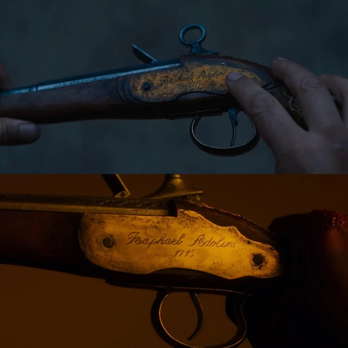 The same Raphael Adolini 1715 pistol in Prey (2022) and Predator 2 (1990) - Боевики, Mining, Predator 2, Pistols