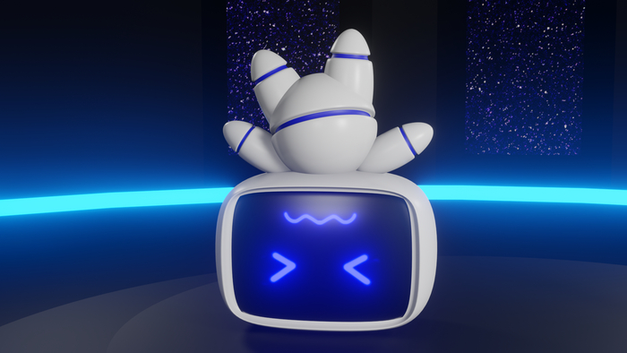 Забавные роботы Обучение, 3D, 3D моделирование, Компьютерная графика, Blender, Робот, Милота