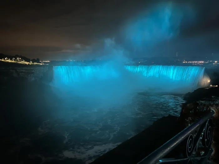 This is the beauty at night at Niagara Falls - My, Niagara Falls, beauty of nature, Longpost, The photo