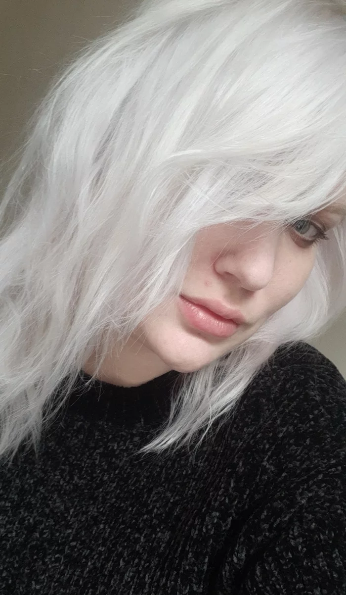 How to dye your hair white and not go bald - My, Dyeing, Life hack, beauty, Instructions, Blonde, White hair, Know-how, Hair, Non-albino, Salon, Coloristics, Longpost, Girls