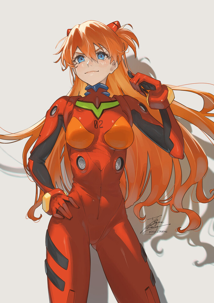   Asuka , ArtStation, , Evangelion, Asuka Langley, Anime Art,   