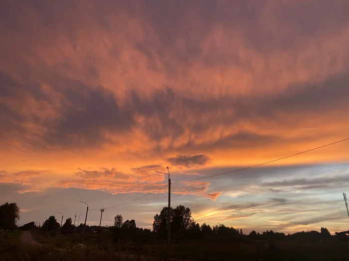 Ural summer - Mobile photography, Perm Territory, Sunset