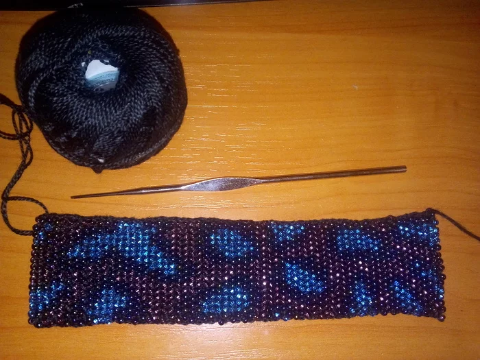 Bracelets knitted with beads: snakeskin and enlight - My, Needlework, Crochet, Beads, Decoration, A bracelet, Snakeskin, Ingress