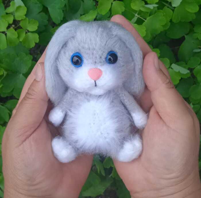 Hare - My, Amigurumi, Crochet, Knitted toys, Knitting, Soft toy, Hare