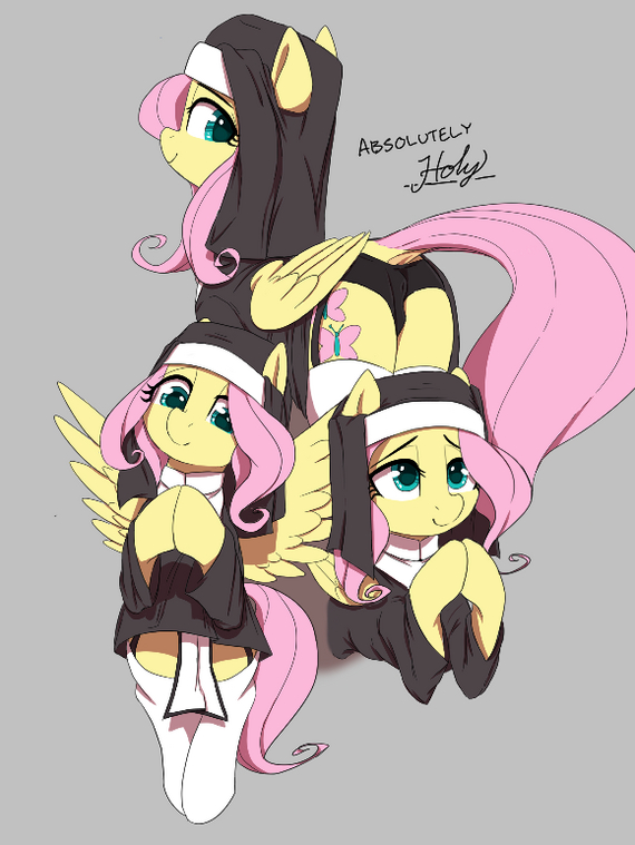 Флатти приняла Веру - NSFW, My Little Pony, PonyArt, MLP Edge, MLP Носочки, Fluttershy, Thebatfang