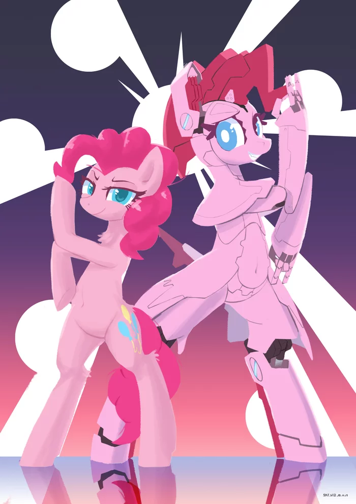 CyberPink - My little pony, PonyArt, Pinkie pie, Satv12