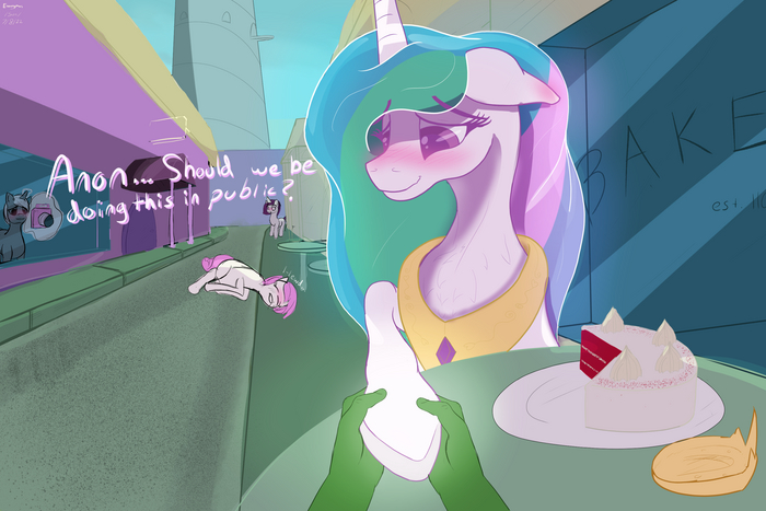 - ,    ? My Little Pony, Original Character, Princess Celestia, Anon