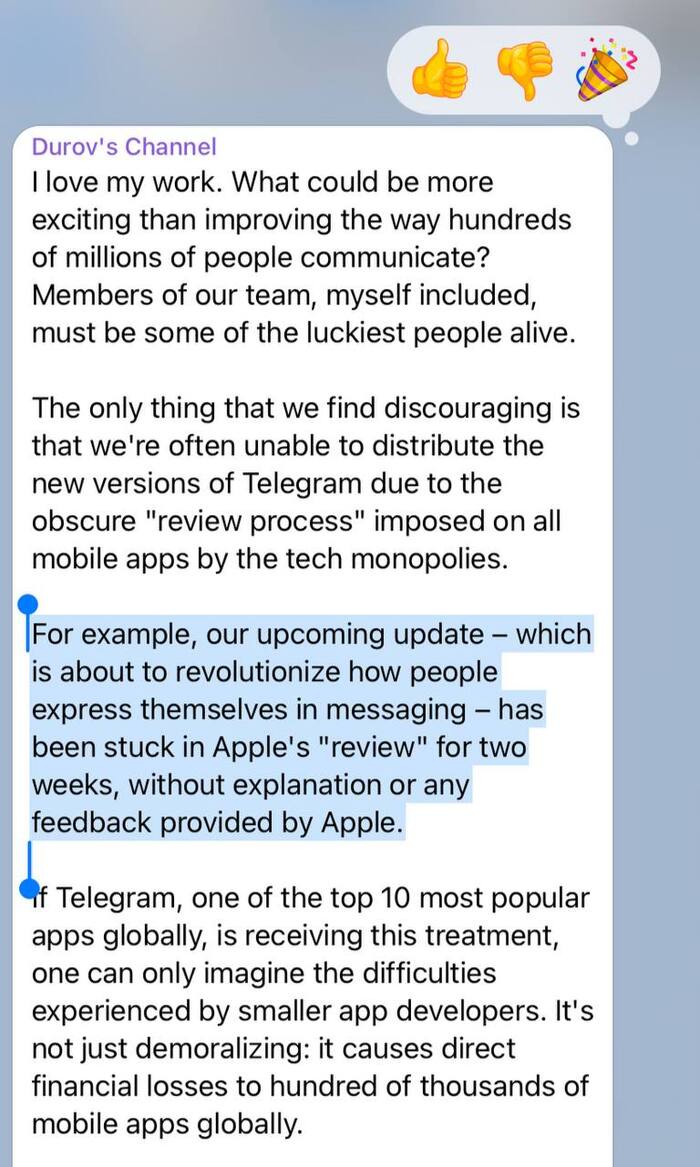 Павел Дуров vs Apple