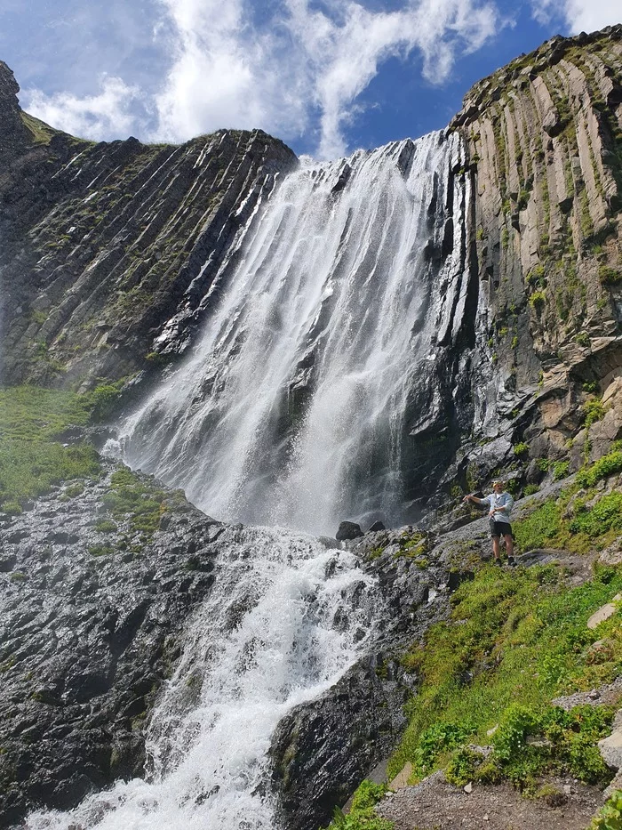Waterfall Terskol - Caucasian Mineral Waters, Hiking, Caucasus, Nature, The photo