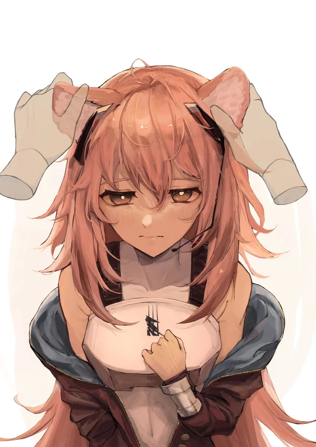 How to tame a prairie dog? - Anime, Anime art, Art, Arknights, Gravel, Animal ears