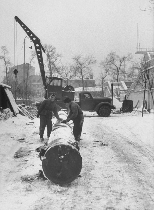 MOSCOW AND MUSCOVITES IN THE WINTER OF 1959 - the USSR, 50th, Old photo, Longpost, Black and white photo, Moscow