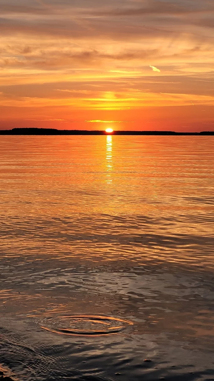 Sunset - Sunset, The photo, Water, Volga river