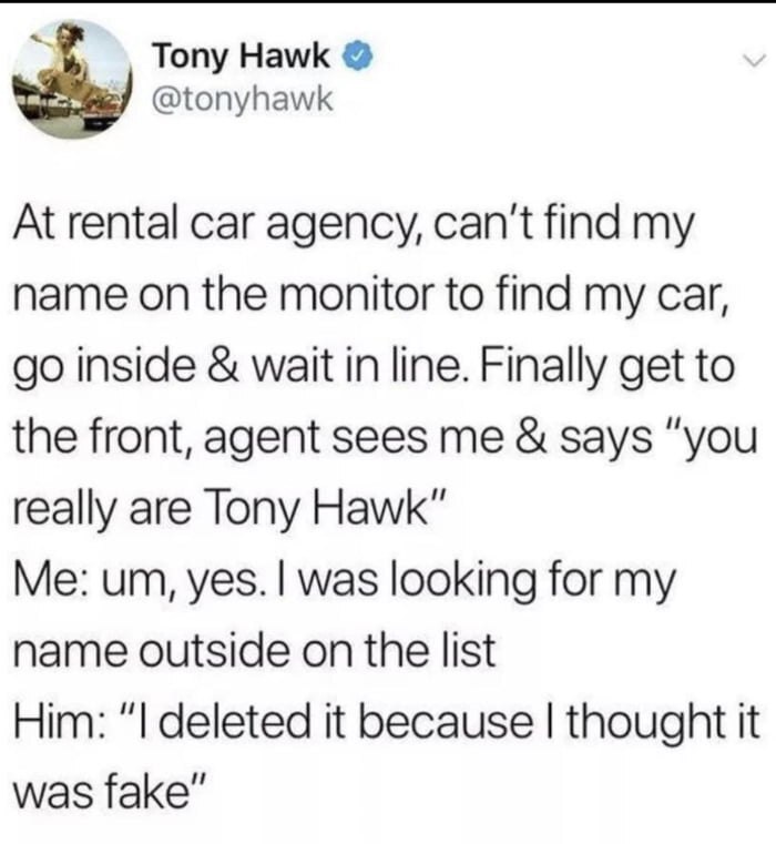  Tony Hawk, , Twitter