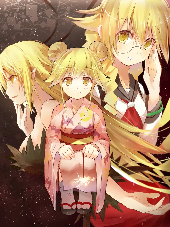 Oshino - Anime art, Anime, Shinobu oshino, Bakemonogatari, Vampires, Monogatari series