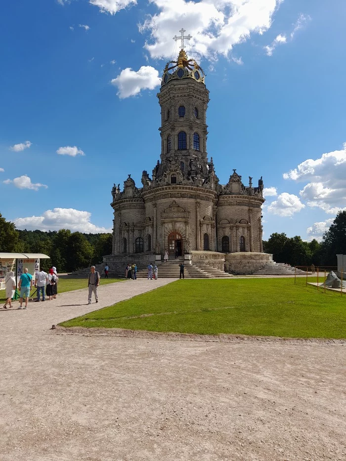 Church of the Icon of the Mother of God of the Sign in Dubrovitsy - My, Temple, Uniqueness, beauty, sights, Подмосковье, Architecture, Church, The park, Longpost