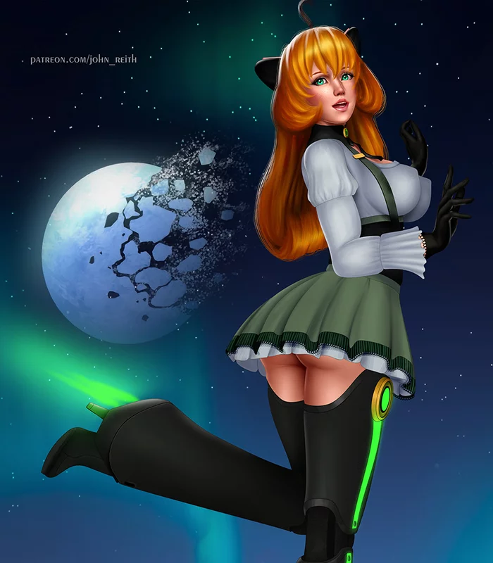 Penny - NSFW, RWBY, Anime Art, Аниме, Арт, Рисунок, Попа, Penny Polendina