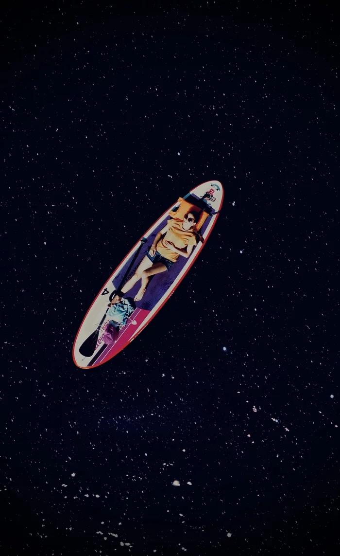 space surfing - My, The photo, SUPsurfing, Drone, Lake