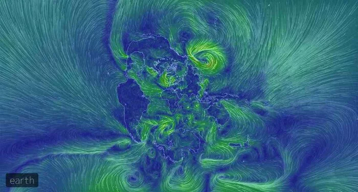 wind map - Cards, World map