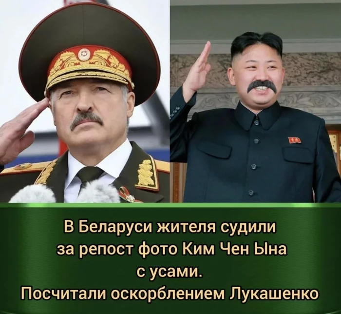 Gong Chen Yi :) - Humor, Kim Chen In, Усы, Alexander Lukashenko, Fine