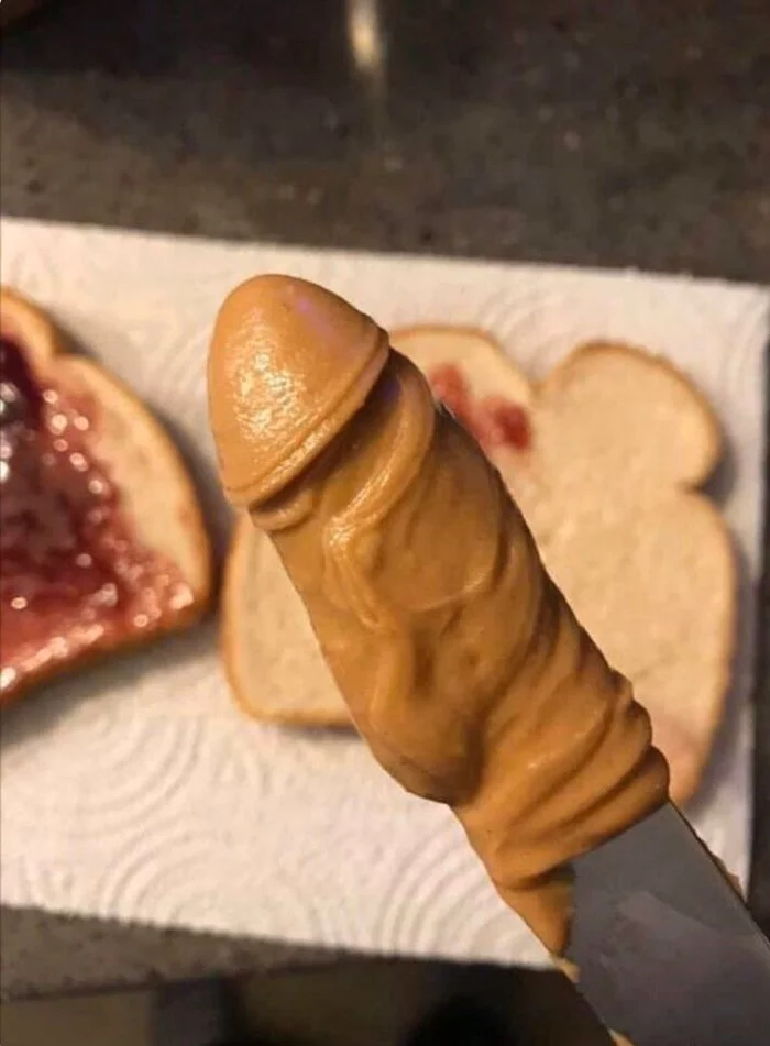 Hint for breakfast - NSFW, Humor, Hint, Jam, Penis, Breakfast, Bread