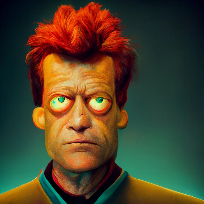 Futurama through the eyes of the Midjourney neural network - Midjourney, Futurama, Нейронные сети, Longpost