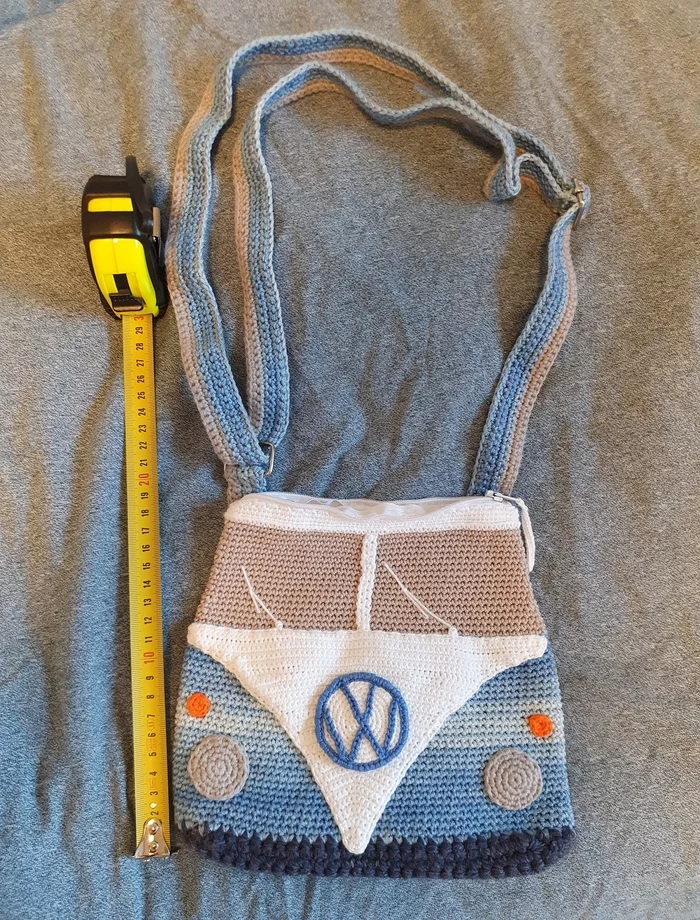 VW Bulli knitted bags - My, Needlework without process, Needlework, Crochet, Knitting, Vw Bus, Volkswagen, Сумка, Longpost