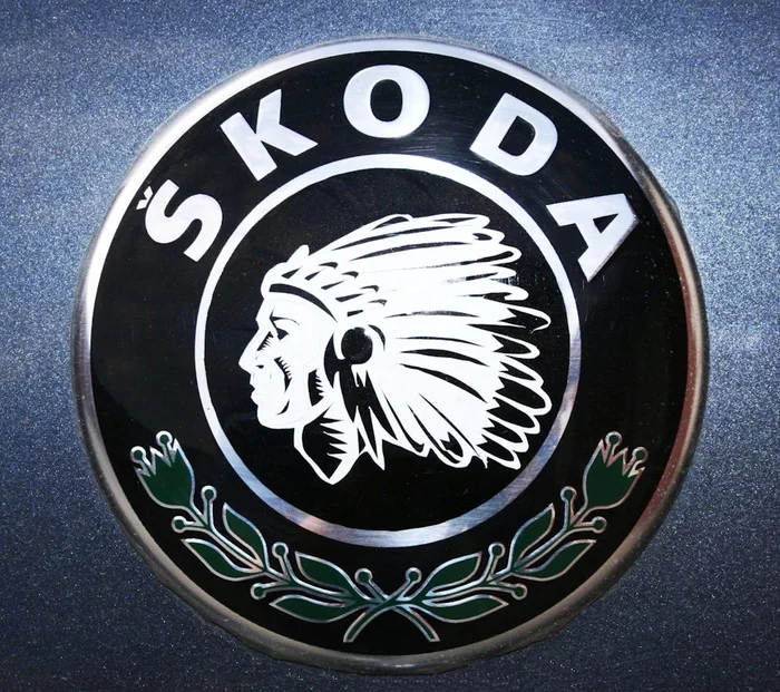 Skoda - a story about a mysterious Indian - My, Indians, Skoda, Story, Logo, Czech