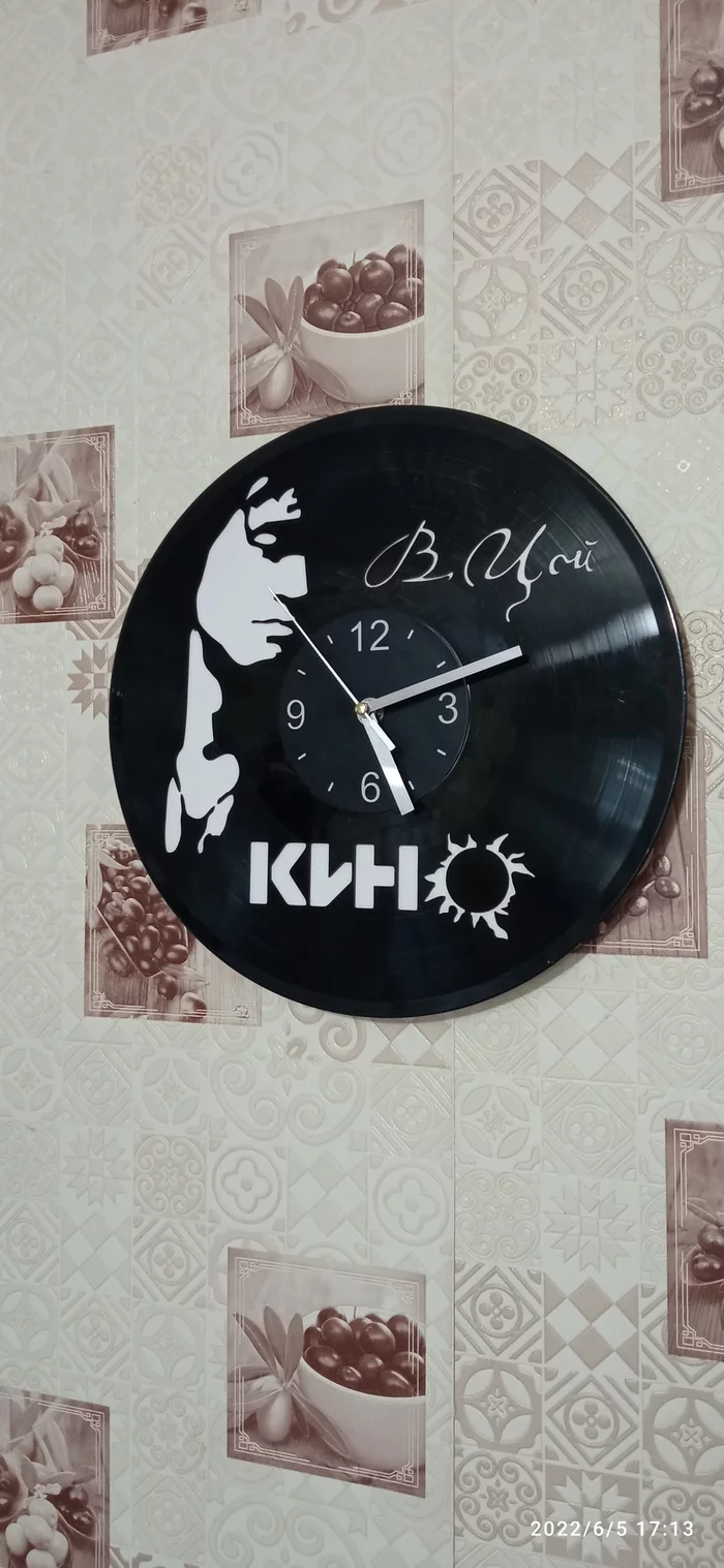 08/15/1990 Viktor Tsoi died in a car accident near Riga - My, Viktor Tsoi, Clock, CNC, Memory, Longpost