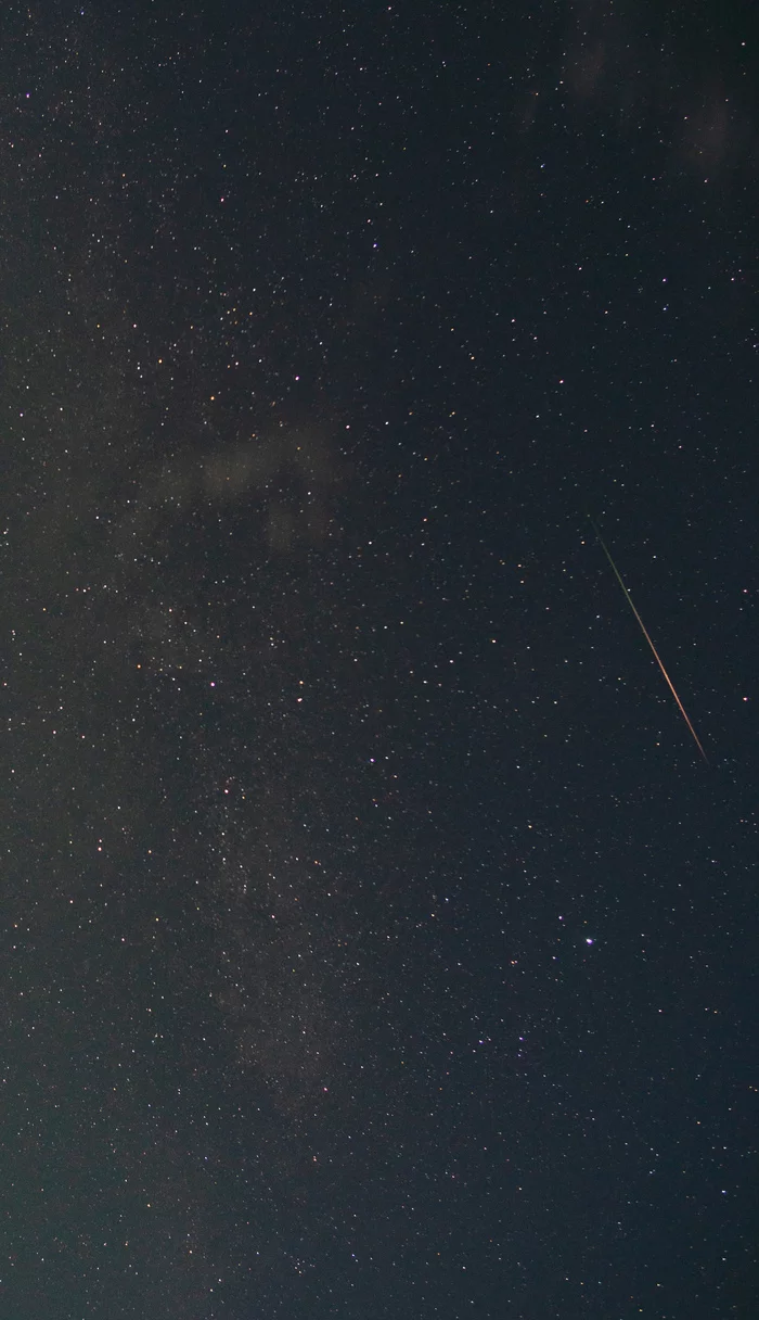 Perseid activity continues. Taken on the night of August 14-15. Chuvash Republic - My, Astrophoto, Astronomy, Meteor, Perseids, August, Chuvashia, Starry sky, Longpost