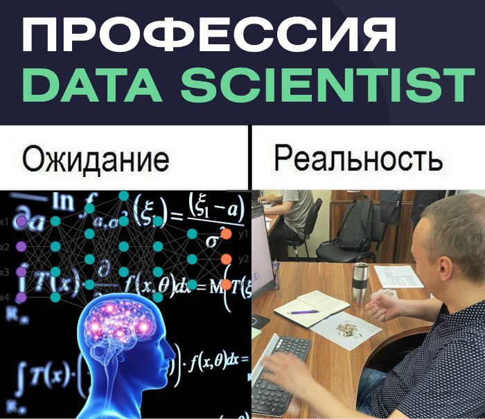 DataScience expectations and reality - My, Memes, Picture with text, Images, IT humor, Expectation and reality, Life stories