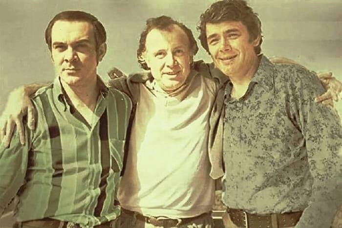 Muslim Magomayev, Innokenty Smoktunovsky and Yuri Gulyaev, 70s - The photo, Old photo, The singers, Actors and actresses, Muslim Magomaev, Innokentiy Smoktunovsky, Gulyaev, 70th