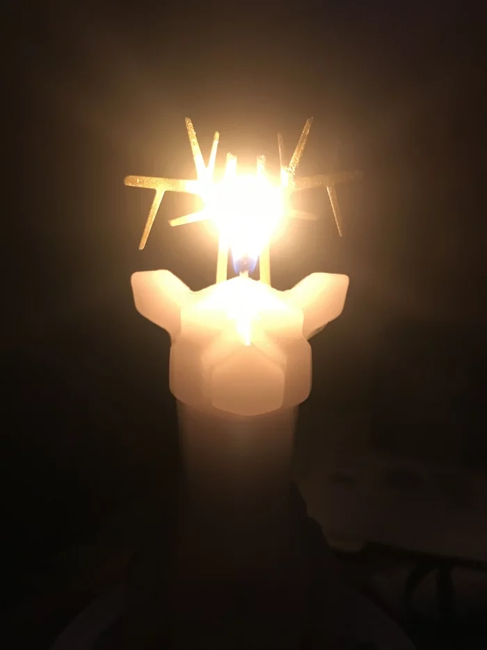 The most interesting conversation is a conversation by candlelight ... - My, Family, Heat